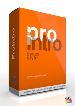 Final Cut Pro X Plugin ProIntro Swiss Style from Pixel Film Studios