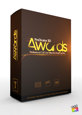 Final Cut Pro X Plugin ProDicator 3D Awards from Pixel Film Studios