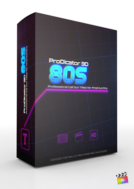 Final Cut Pro X Plugin ProDicator 3D 80s
